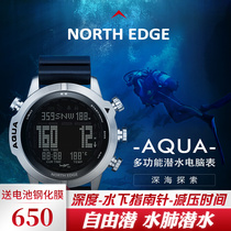 Diving computer watch decompression time scuba free diving outdoor multi-function air pressure altitude waterproof 100 meters watch