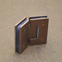 Precision casting 304 stainless steel bathroom clip rose gold glass clip shower room glass hinge 135 degrees