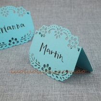 30-piece hollow flower wedding seat card Creative wedding table card table card Sign-in table Wedding seat card party table card