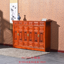 Access to the living room porch cabinet solid wood shoe cabinet Chinese household door dustproof large capacity locker Tea side cabinet