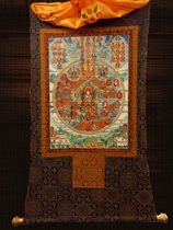 Tibet Yongzhong Bon leather hand-painted mineral pigments Bon conversion to Thangka