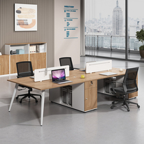 Office table and chair combination multi-person double 2 4 people simple modern office staff desk computer table