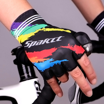 Thappa passenger summer bike riding gear gloves Short-finger male bike gloves riding gloves Half-finger women