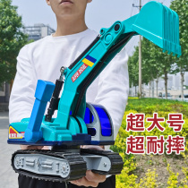 Ultra-large number of fall-resistant dredger excavators engineering car childrens toy car simulation caterpillar dredger model male child