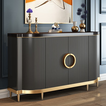 Entering the home entrance home door porch cabinet shoe cabinet integrated Hall simple partition modern light luxury style solid wood American