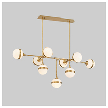 Nordic creative simplicity light luxury designer home villa study dining table bar model room fashion chandelier