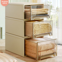 Jia helper drawer type storage box wardrobe extra large plastic clothing storage box cabinet finishing box storage artifact