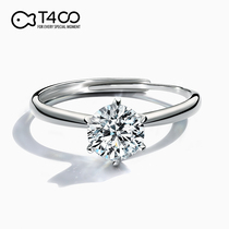 T400 Moissanite pt950 platinum ring female one carat single diamond couple gift proposal wedding send girlfriend
