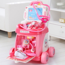 Little doctor plays lever medical box toy set stethoscope Childrens House girl boy tool baby