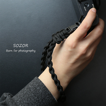 Camera wristband canon G7X3 Ricoh GR3 Sony RX1007 ZV1vlog card machine hand woven hand-woven hand rope