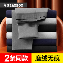 Flowers Playboy Develvet Suede Pants Mens Warm Pants Thicken Gush Pants Sweatpants Hair Pants Thin Wire Pants Spring Autumn Undershirt Pants