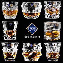 Czech BOHEMIA crystal glass spirits glass Beer glass Whiskey glass Foreign wine glass Household water glass