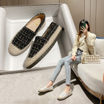 Hong Kong platform fishman xie female flat small fragrant spring and autumn shoes female summer loafers lazy a pedal shoes peas