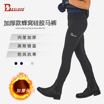 Eight feet dragon plus velvet breeches autumn and winter riding pants high-bomb boys and girls silicone childrens equestrian pants equestrian clothing equipment