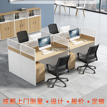 Office Table Office partition screen staff Station card holder 6 4 staff table and chair combination simple modern