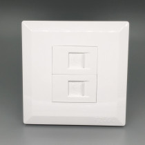 Dual telephone socket two-digit 2-digit dual telephone line interface switch panel concealed 86 type