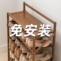  Shoe rack simple household indoor good-looking door bedroom folding installation-free dormitory storage 2021 new shoe cabinet