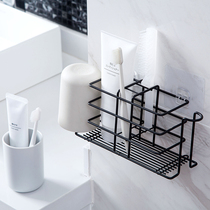 Toothbrush Holder Holder rack no hole mouthwash Cup brush Cup wall-mounted toilet wall-mounted dental cylinder dental set