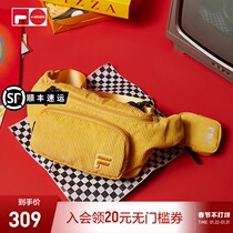 (Kōki) FILA FUSION Chao Brand Feller Couple Pocket 2021 Winter New Corduroy Bag