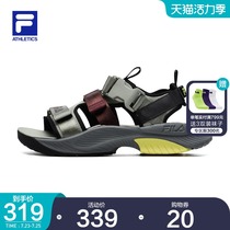 FILA ATHLETICS FILA mens sandals 2021 summer new beach shoes velcro breathable soft