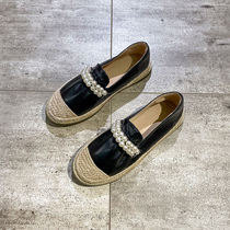 Fishermans shoes Womens flat bottom small fragrant wind 2021 summer new one pedal soft bottom Lois shoes single shoes flat shoes