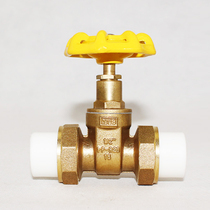 Tianyi Jinniu PPR double live gate valve live valve all copper PPR live valve all copper cut-off gate valve