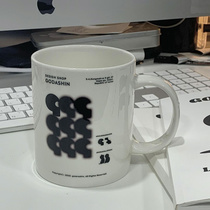 RE コン テ ナ] Korean niche brand godashin simple white ceramic milk mug for men and women