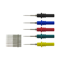 Multimeter probe is extremely pointed and extremely thin replaceable non-destructive steel needle auto repair line puncture back needle