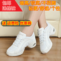 Spring Summer Square Dancing Shoes Fall Modern Women Dance Shoes Fitness Playground Shoes heightening soft-bottom mesh Dancing Shoes