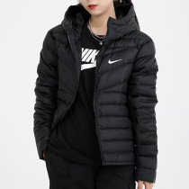 NIKE Nike down clothes womens clothing 2022 spring new loose windproof and warm even hat jacket CU5095-011