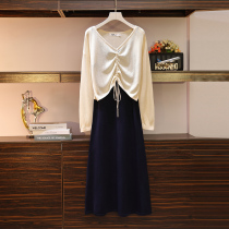 Maternity dress 2021 summer suit fashion summer large size two-piece set summer dress spring and autumn skirt female