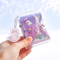 Hand book set Oxygen diary mini mini loose-leaf notebook subnet red Korea ins wind girl heart diary Little fairy cute cartoon Exquisite hand book tool material full set
