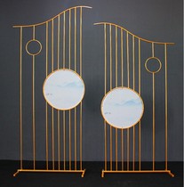 New wedding props Chinese Wrought iron screen New Chinese theme wedding hollow ornaments stage scene decoration
