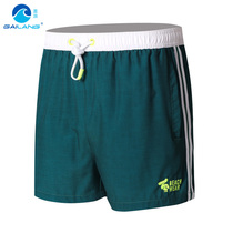 Gina Beach Pants Men Seaside Resort Spa Tide Sign Pure Color Shorts Downpable Swimsuit Pants Speed Dry Anti-Embarrassment