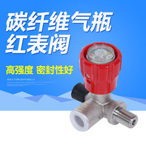  Yean red table bottle head valve High pressure gas cylinder bottle head valve 6 8L air respirator inflatable valve
