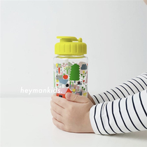 heymankids pre-set｜French art illustration Childrens dual-use straight drinking cup Straw cup leak-proof 350ml