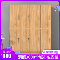 Hot sale locker staff lockers induction lock gym bathroom Bath center wooden locker simple