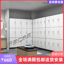 Wooden locker staff locker student dormitory storage bathroom gym barber shop locker with lock