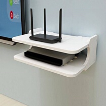   Router shelf Punch-free simple wall-mounted bedroom single-layer shelf box set-top box wall-mounted wall 