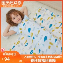 Gruijia 2021 new bamboo cotton gauze baby towel baby towel baby blanket 2 sets