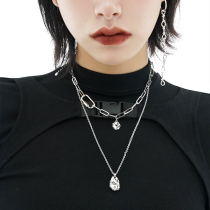 SUMIYAKI2021 new necklace female light luxury niche design sense choker niche Net red sweater chain cool