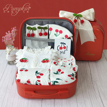 Baby creative gift box small Cherry cute suit girl Full Moon Baby 100 days birthday gift item
