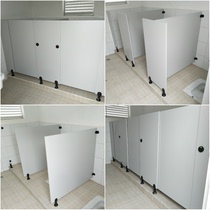 Simple L-type T-type toilet partition site color steel room public toilet partition door toilet urinal baffle