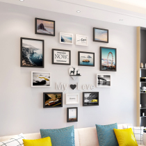 Creative living room photo wall decoration wall photo frame hanging wall combination non-perforated large picture frame bedroom room photo wall