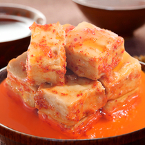 Agate Spring red oil fermented bean curd Bagongshan bean curd 4 bottles Anhui Huainan specialty farm taste food