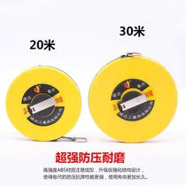 Roll fiber waterproof tape measure 50 meters long jump measuring ruler 10 meters 20 meters 30 meters 40 meters soft tape ruler waterproof