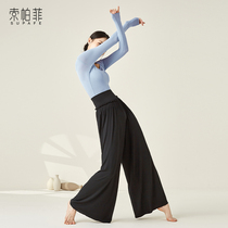 Loose dance practice pants womens wide legs training costumes National classical dance clothes modern dance clothes autumn