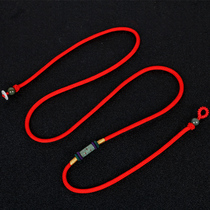 Hand-woven Emerald Red Rope Waist Chain Couple Lutong Red Belt Gift for Men and Women