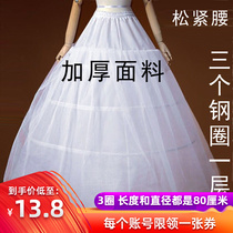 Quality good tightness waist bridal bridal bridal dress Dress Brace Cosplay Dress Styling Three Steel Ring Skirt