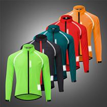 Mountain bike windproof anti-splash water skin winewear road car big code riding suit quick dry long sleeves